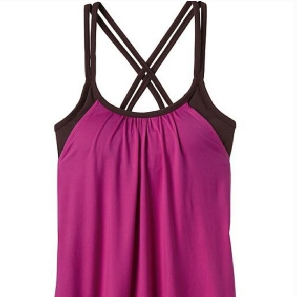 Athleta Hidden Agenda Berry Brown Tank - Picture 2 of 9